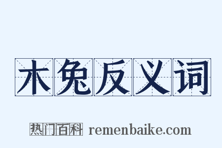 木兔反义词是什么意思的图片